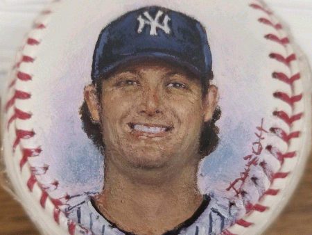 Yankees Gerrit Cole Portrait On Hand Painted Baseball Discount