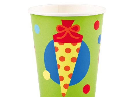 ABC Paper Cups 9oz, 8pcs Fashion