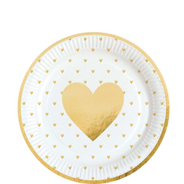 Everyday Love Paper Plates 9in, 8pcs For Cheap