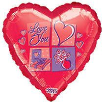 Cut Paper Love Foil Balloon 18in Online