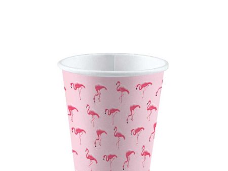 Flamingo Paradise Paper Cups 8oz, 8pcs Sale