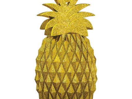 Pineapple Glitter Plastic Balloon Weight 6oz Hot on Sale