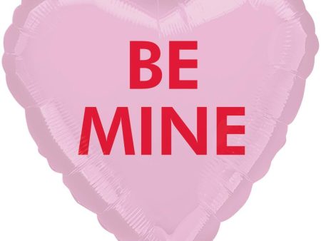 Be Mine Candy Heart Foil Balloon 45cm Online