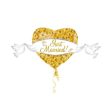 Just Married Heart and Doves SuperShape Balloon 41x21in Online