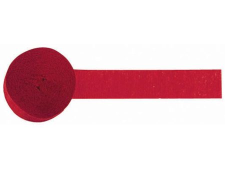 Holiday Red Crepe Streamer Sale