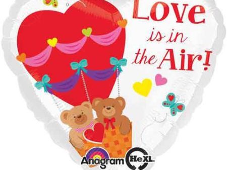 Love Is In The Air Bears Heart Shape Balloon 18in Online Sale