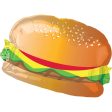 Hamburger with Bun SuperShape Balloon 66x45cm Discount