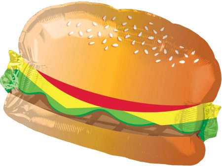 Hamburger with Bun SuperShape Balloon 66x45cm Discount