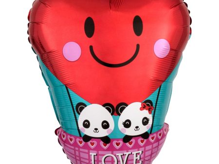 Panda Love Junior Shape Balloon 33x43cm Online now