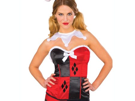 Adult Harley Quinn Corset Superhero Costume Online Sale