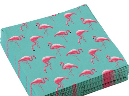 Flamingo Paradise Lunch Tissues 20pcs Supply