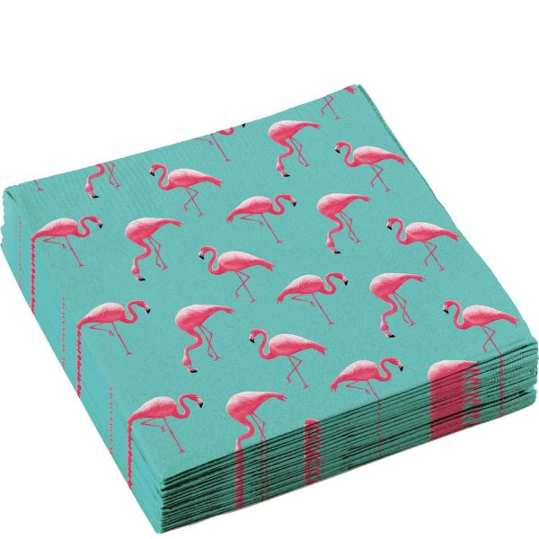 Flamingo Paradise Lunch Tissues 20pcs Supply